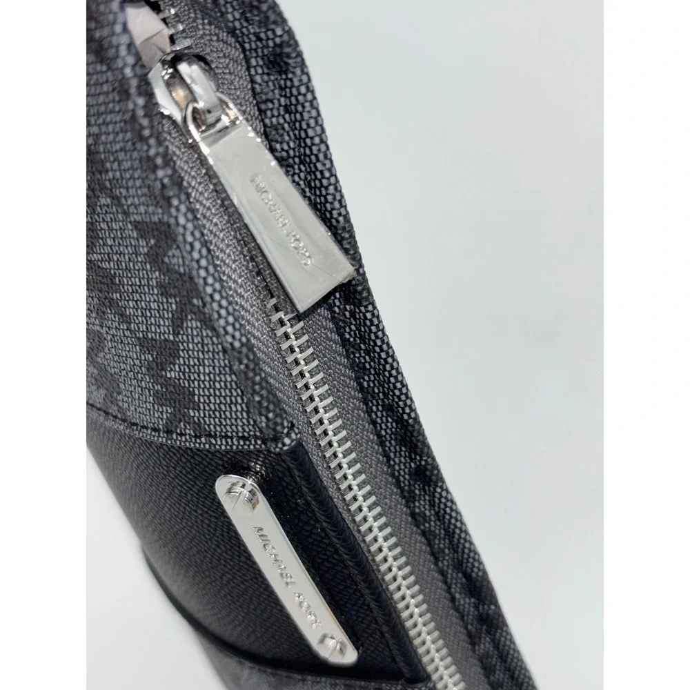 MICHAEL KORS Belt‎ Bag Fanny Pack Logo Monogram Grey Black NEW Small Medium